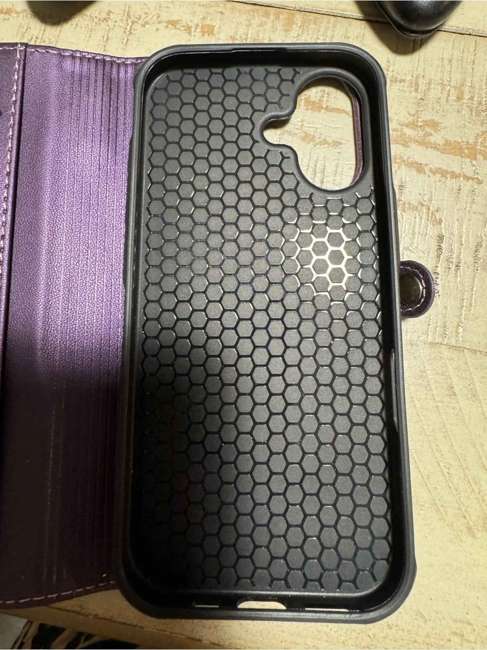 defencase purple wallet